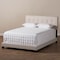 Baxton Studio Audrey Modern Light Beige Upholstered Queen Size Bed 146-8234 - alternate 2